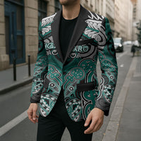 Aotearoa Iwi Ngati Maru Personalised Blazer Maori Kowhaiwhai Pattern