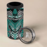Aotearoa Iwi Ngati Maru Personalised 4 in 1 Can Cooler Tumbler Maori Kowhaiwhai Pattern