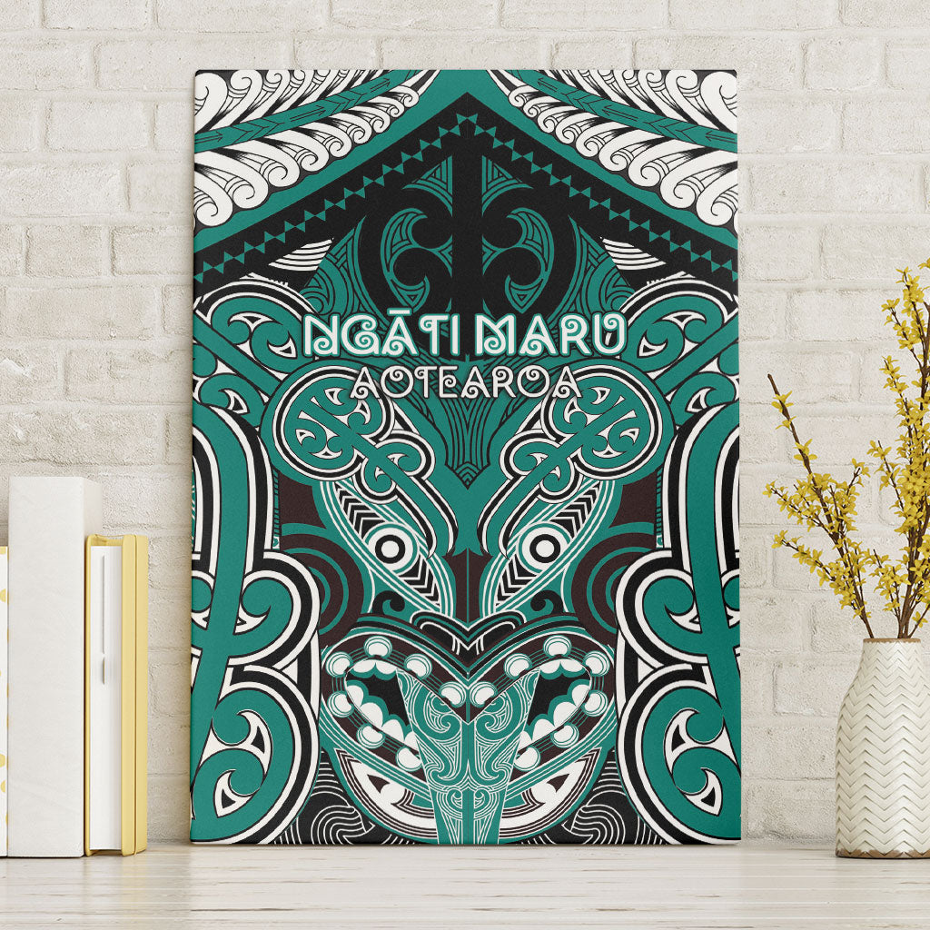 Aotearoa Iwi Ngati Maru Canvas Wall Art Maori Kowhaiwhai Pattern