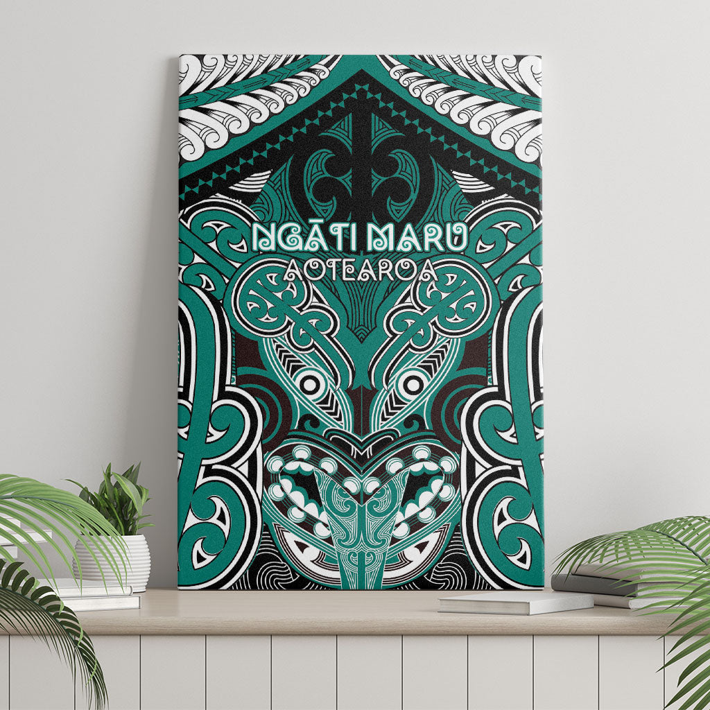 Aotearoa Iwi Ngati Maru Canvas Wall Art Maori Kowhaiwhai Pattern