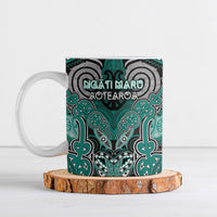 Aotearoa Iwi Ngati Maru Personalised Ceramic Mug Maori Kowhaiwhai Pattern
