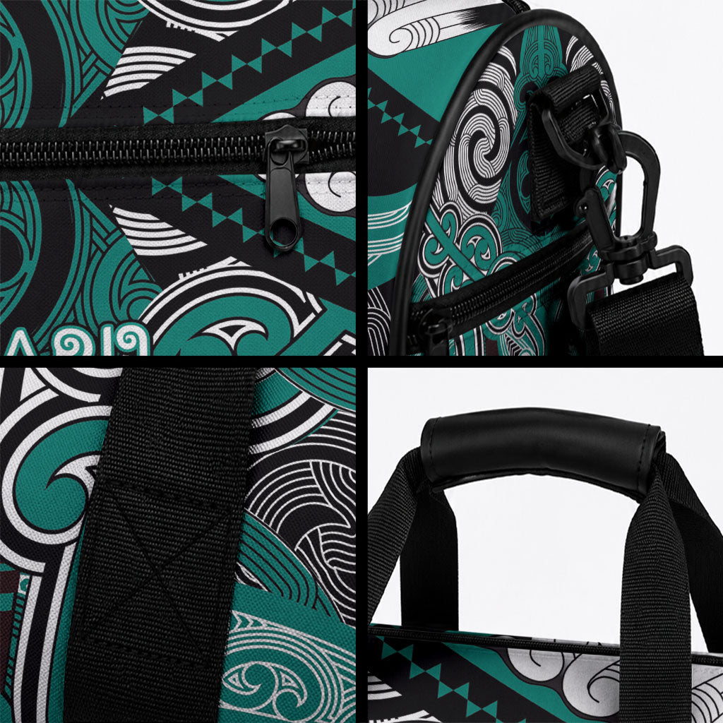 Aotearoa Iwi Ngati Maru Duffle Bag Maori Kowhaiwhai Pattern