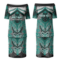 Aotearoa Iwi Ngati Maru Personalised Family Matching Puletasi and Hawaiian Shirt Maori Kowhaiwhai Pattern