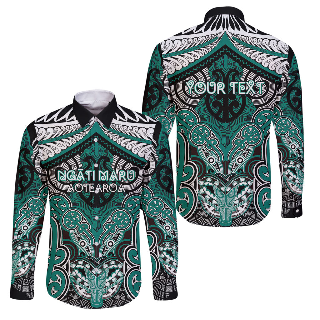 Aotearoa Iwi Ngati Maru Personalised Family Matching Puletasi and Hawaiian Shirt Maori Kowhaiwhai Pattern