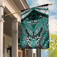 Aotearoa Iwi Ngati Maru Garden Flag Maori Kowhaiwhai Pattern