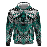 Aotearoa Iwi Ngati Maru Personalised Hoodie Maori Kowhaiwhai Pattern