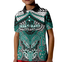 Aotearoa Iwi Ngati Maru Personalised Kid Polo Shirt Maori Kowhaiwhai Pattern