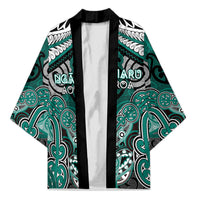 Aotearoa Iwi Ngati Maru Personalised Kimono Maori Kowhaiwhai Pattern