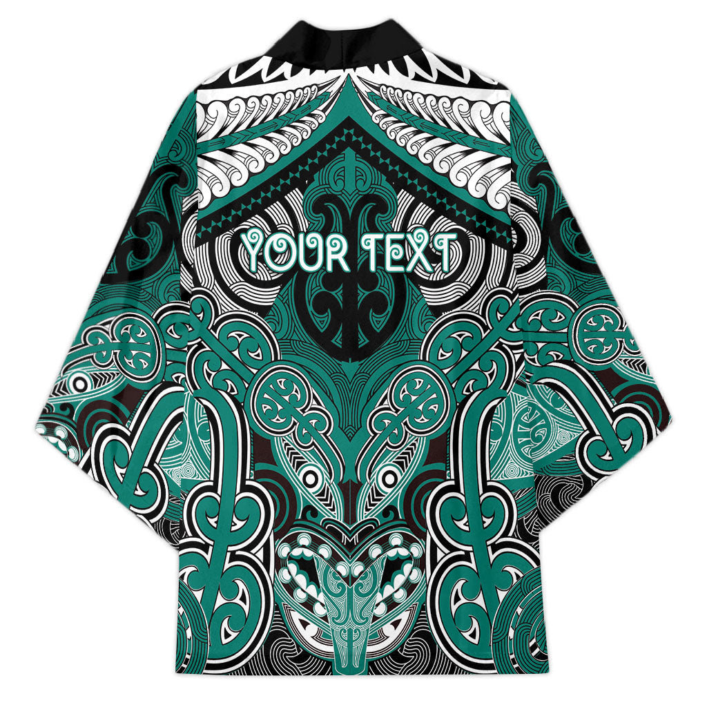 Aotearoa Iwi Ngati Maru Personalised Kimono Maori Kowhaiwhai Pattern
