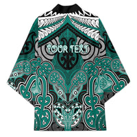 Aotearoa Iwi Ngati Maru Personalised Kimono Maori Kowhaiwhai Pattern