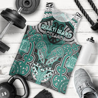 Aotearoa Iwi Ngati Maru Personalised Men Tank Top Maori Kowhaiwhai Pattern