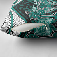 Aotearoa Iwi Ngati Maru Pillow Cover Maori Kowhaiwhai Pattern