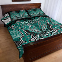 Aotearoa Iwi Ngati Maru Quilt Bed Set Maori Kowhaiwhai Pattern