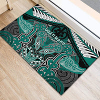 Aotearoa Iwi Ngati Maru Rubber Doormat Maori Kowhaiwhai Pattern