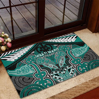 Aotearoa Iwi Ngati Maru Rubber Doormat Maori Kowhaiwhai Pattern