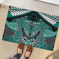 Aotearoa Iwi Ngati Maru Rubber Doormat Maori Kowhaiwhai Pattern