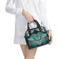 Aotearoa Iwi Ngati Maru Shoulder Handbag Maori Kowhaiwhai Pattern