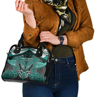 Aotearoa Iwi Ngati Maru Shoulder Handbag Maori Kowhaiwhai Pattern
