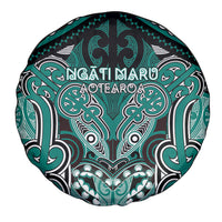 Aotearoa Iwi Ngati Maru Spare Tire Cover Maori Kowhaiwhai Pattern