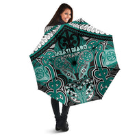 Aotearoa Iwi Ngati Maru Umbrella Maori Kowhaiwhai Pattern