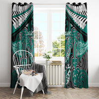 Aotearoa Iwi Ngati Maru Window Curtain Maori Kowhaiwhai Pattern