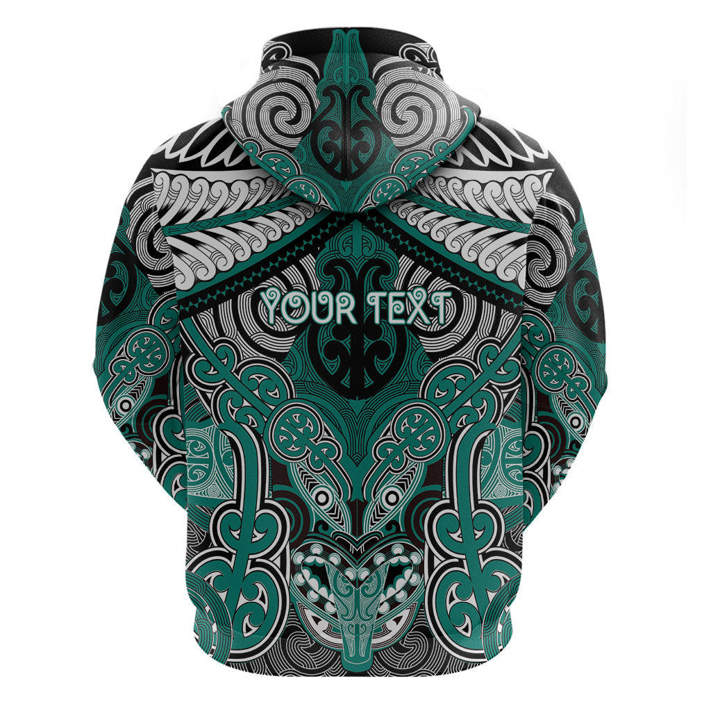Aotearoa Iwi Ngati Maru Personalised Zip Hoodie Maori Kowhaiwhai Pattern