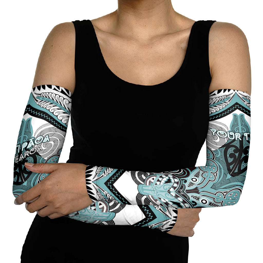 Aotearoa Iwi Ngati Paoa Personalised Arm Sleeves Maori Kowhaiwhai Pattern