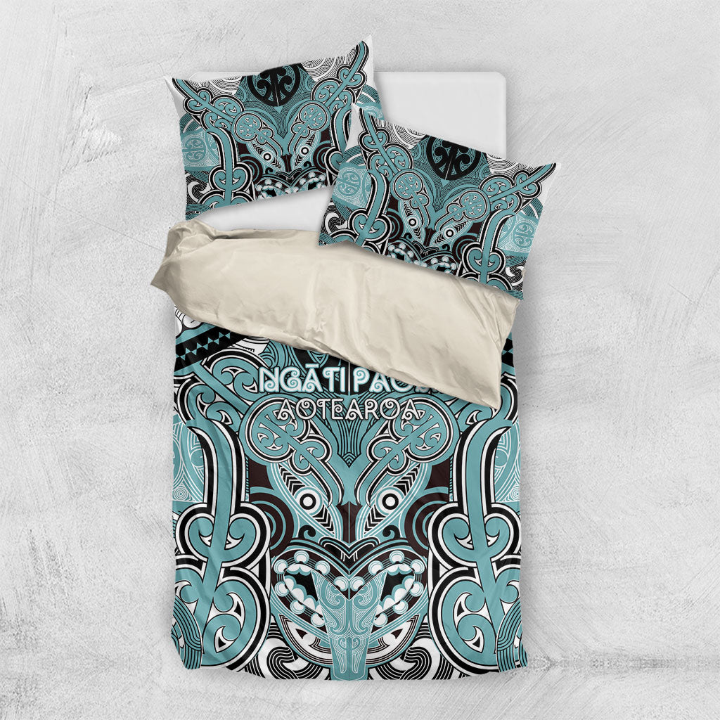 Aotearoa Iwi Ngati Paoa Bedding Set Maori Kowhaiwhai Pattern