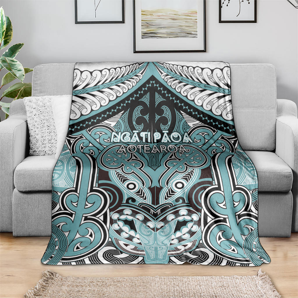 Aotearoa Iwi Ngati Paoa Blanket Maori Kowhaiwhai Pattern