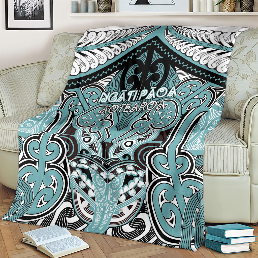 Aotearoa Iwi Ngati Paoa Blanket Maori Kowhaiwhai Pattern