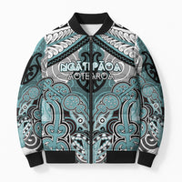 Aotearoa Iwi Ngati Paoa Personalised Bomber Puffer Jacket Maori Kowhaiwhai Pattern