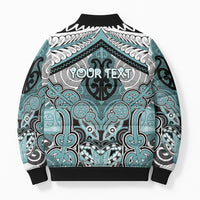 Aotearoa Iwi Ngati Paoa Personalised Bomber Puffer Jacket Maori Kowhaiwhai Pattern