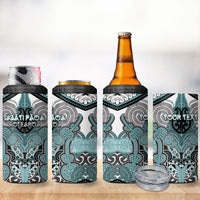 Aotearoa Iwi Ngati Paoa Personalised 4 in 1 Can Cooler Tumbler Maori Kowhaiwhai Pattern