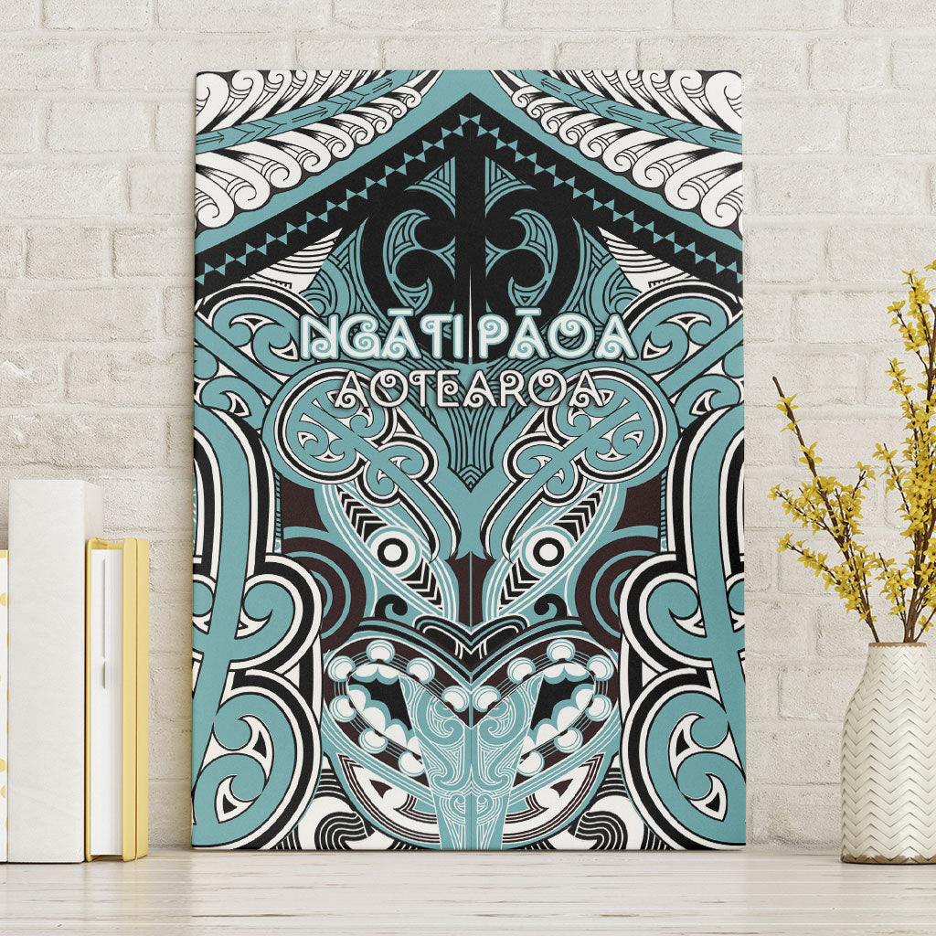 Aotearoa Iwi Ngati Paoa Canvas Wall Art Maori Kowhaiwhai Pattern