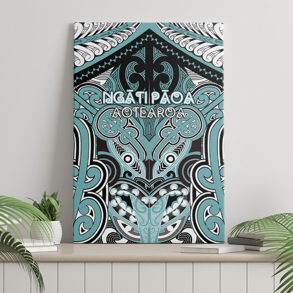 Aotearoa Iwi Ngati Paoa Canvas Wall Art Maori Kowhaiwhai Pattern