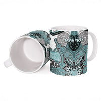 Aotearoa Iwi Ngati Paoa Personalised Ceramic Mug Maori Kowhaiwhai Pattern