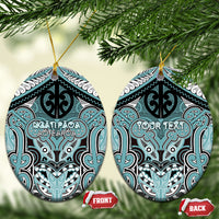 Aotearoa Iwi Ngati Paoa Personalised Ceramic Ornament Maori Kowhaiwhai Pattern