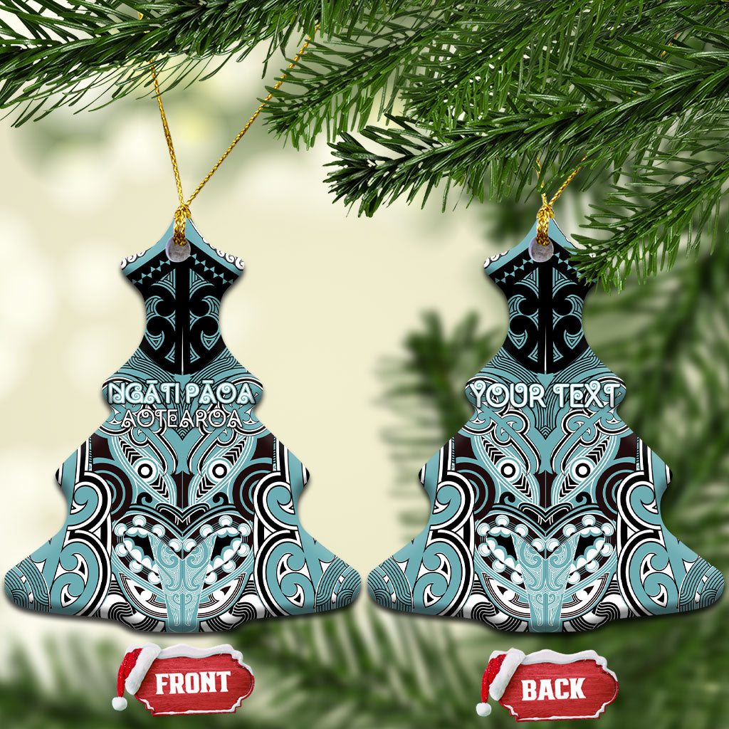 Aotearoa Iwi Ngati Paoa Personalised Ceramic Ornament Maori Kowhaiwhai Pattern