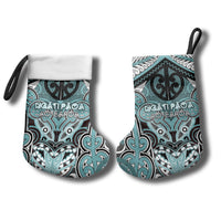 Aotearoa Iwi Ngati Paoa Personalised Christmas Stocking Maori Kowhaiwhai Pattern