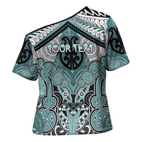 Aotearoa Iwi Ngati Paoa Personalised Cross Shoulder Shirt Maori Kowhaiwhai Pattern