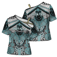 Aotearoa Iwi Ngati Paoa Personalised Cross Shoulder Shirt Maori Kowhaiwhai Pattern
