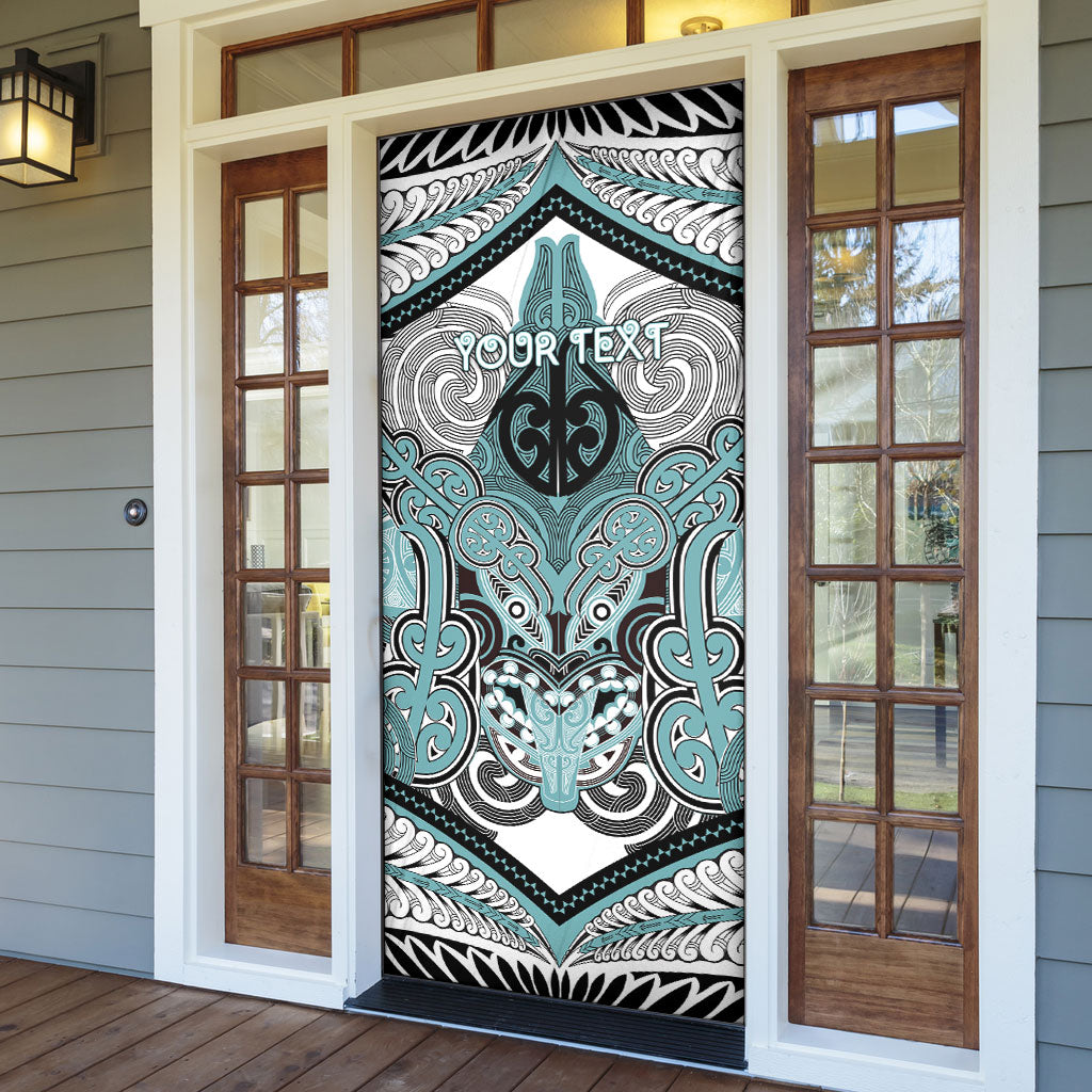 Aotearoa Iwi Ngati Paoa Personalised Door Cover Maori Kowhaiwhai Pattern