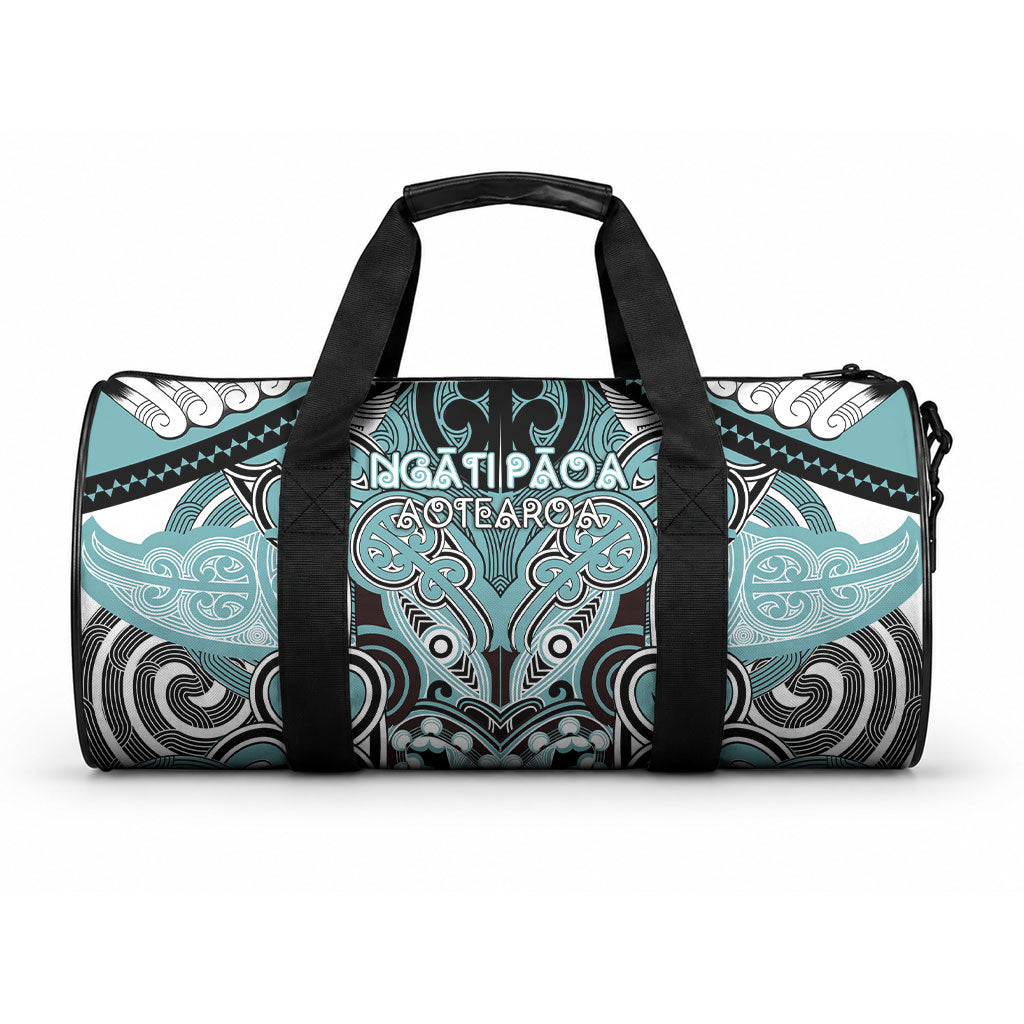 Aotearoa Iwi Ngati Paoa Duffle Bag Maori Kowhaiwhai Pattern