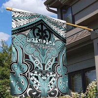 Aotearoa Iwi Ngati Paoa Garden Flag Maori Kowhaiwhai Pattern