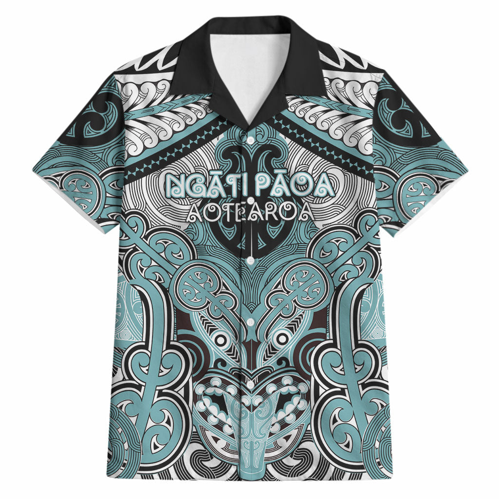 Aotearoa Iwi Ngati Paoa Personalised Hawaiian Shirt Maori Kowhaiwhai Pattern
