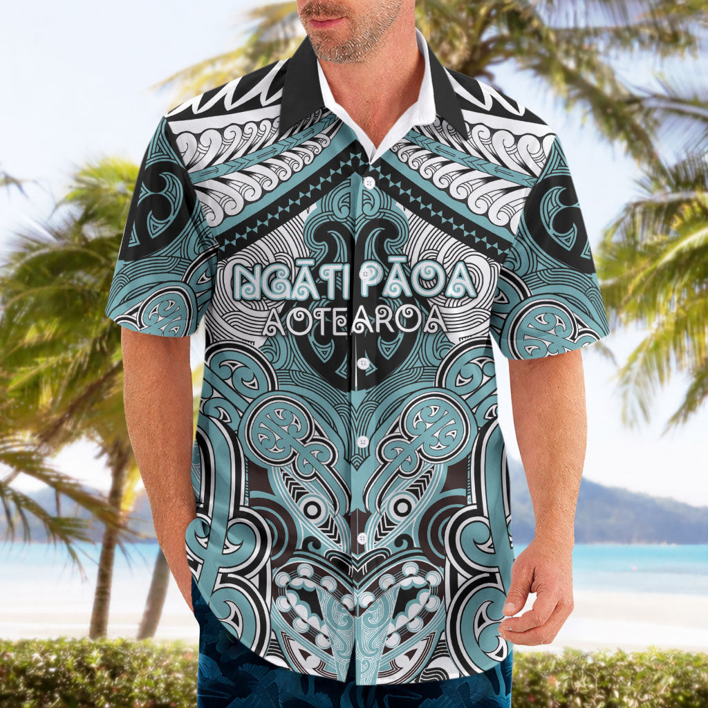 Aotearoa Iwi Ngati Paoa Personalised Hawaiian Shirt Maori Kowhaiwhai Pattern