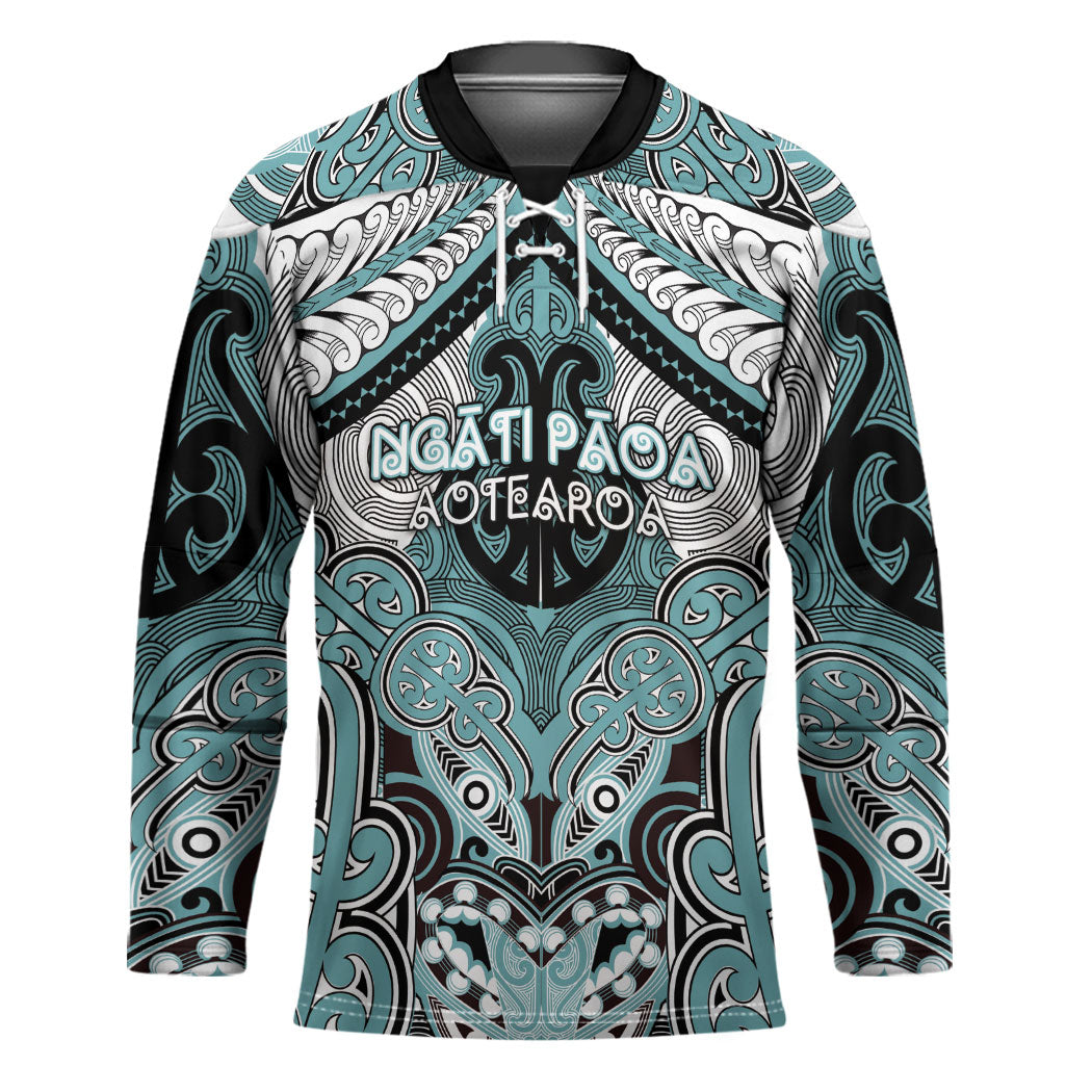 Aotearoa Iwi Ngati Paoa Personalised Hockey Jersey Maori Kowhaiwhai Pattern