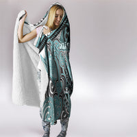 Aotearoa Iwi Ngati Paoa Hooded Blanket Maori Kowhaiwhai Pattern
