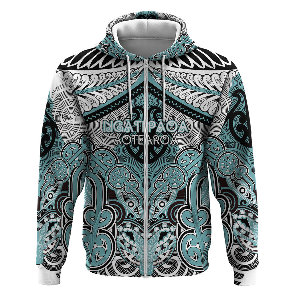 Aotearoa Iwi Ngati Paoa Personalised Hoodie Maori Kowhaiwhai Pattern