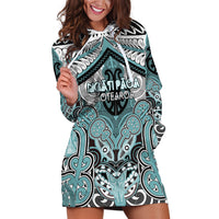 Aotearoa Iwi Ngati Paoa Personalised Hoodie Dress Maori Kowhaiwhai Pattern